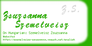 zsuzsanna szemelveisz business card